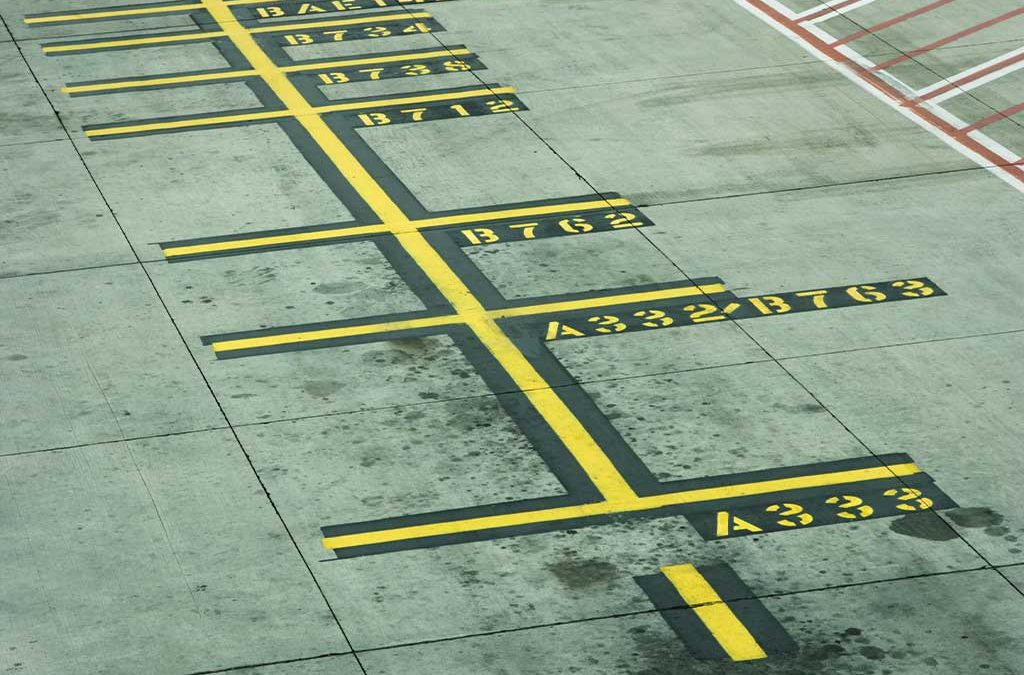 Line markings at Australian Airport